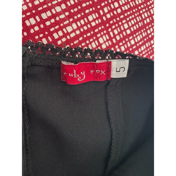 Vtg Ruby Rox Rockabilly 50s inspired Strapless Dress Sz 5Retro Y2K Party Pinup - Picture 9 of 11